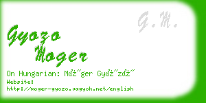gyozo moger business card
